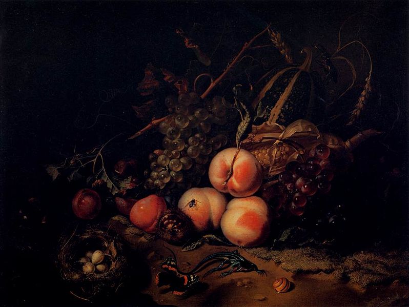Still-Life with Fruit and Insects
